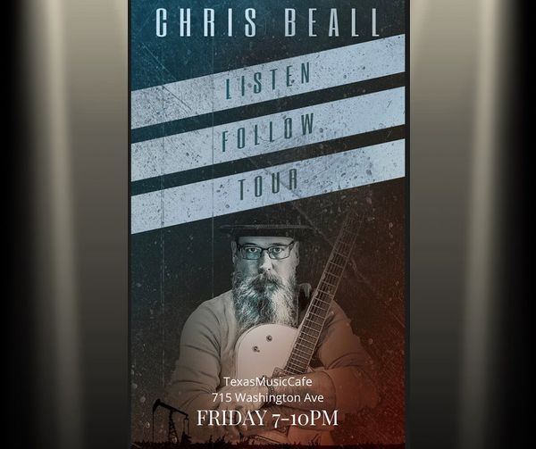 Chris Beall at the Texas Music Cafe 715 Washington Ave Waco TX September 2022
