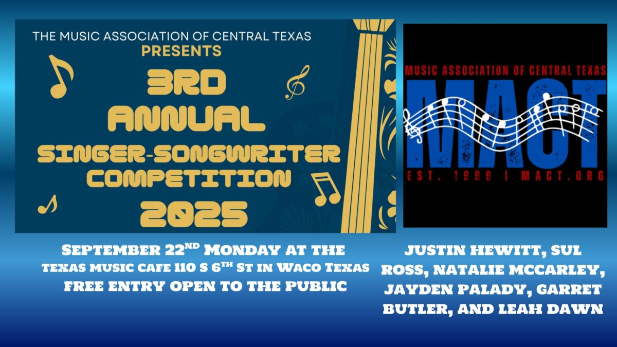 MACT Songwriter Contest September 22 2025